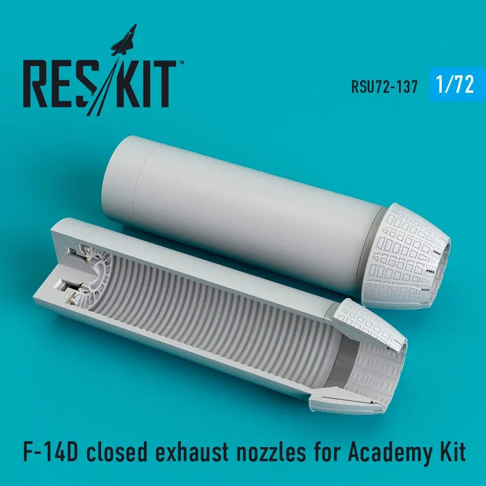 Sada zavřených výfukových trysek Reskit RSU72-0137 pro F-14D Tomcat v měřítku 1/72