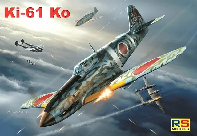 Krabice stavebnice RS Models 92200 Ki-61 I Ko v měřítku 1/72, japonský stíhací letoun