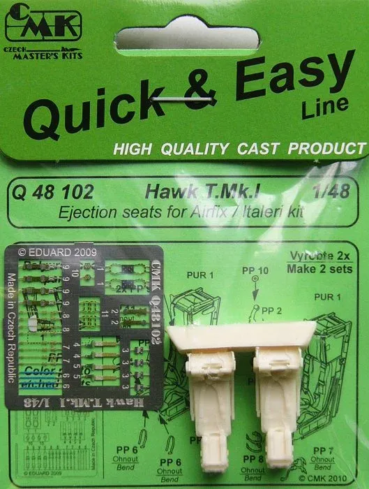 Resinové vystřelovací sedačky CMK Quick & Easy Q48102 pro Hawk T.Mk.I v měřítku 1/48