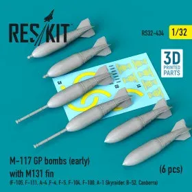 Sada Reskit RS32-0434 pumy M-117 GP se stabilizátorem M131, 6 kusů v měřítku 1/32