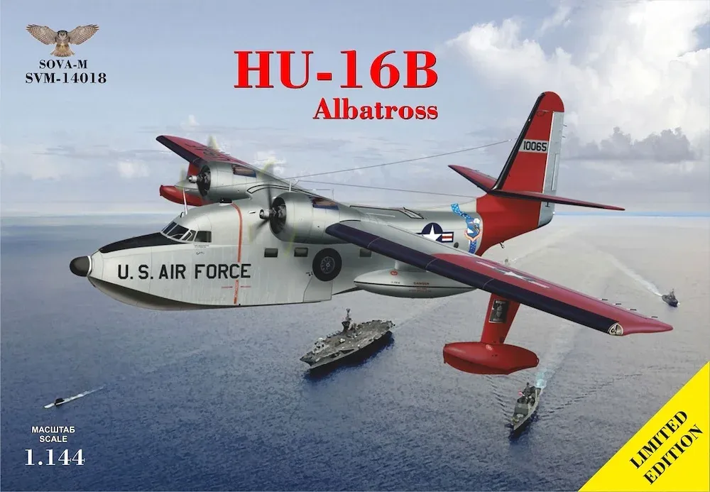 Plastiková stavebnice Sova-M SVM-14018 HU-16B Albatross v měřítku 1/144