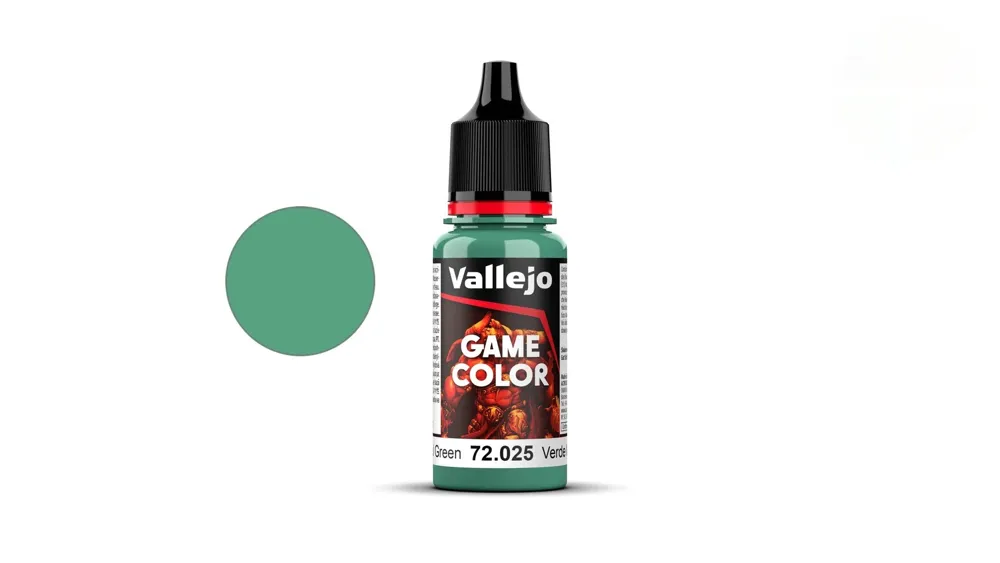 Lahvička akrylové barvy Vallejo Game Color 72025 jedovatě zelená Foul Green 18 ml