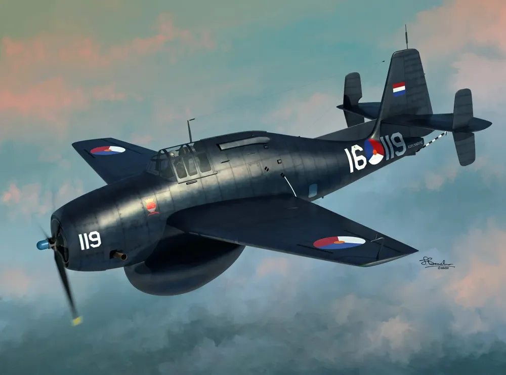 Krabice plastikové stavebnice Sword SW72135 TBM-3W Guppy v měřítku 1/72
