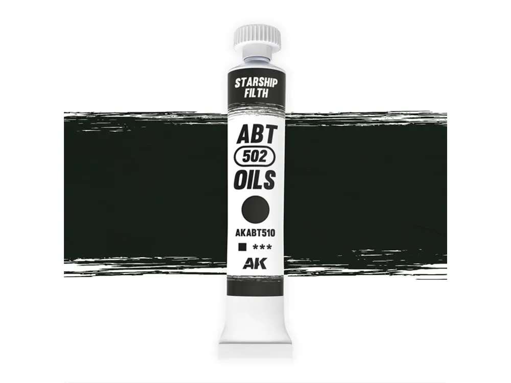 Tuba olejové barvy AK Interactive Oil Paints AKABT510 špína vesmírných lodí 20 ml