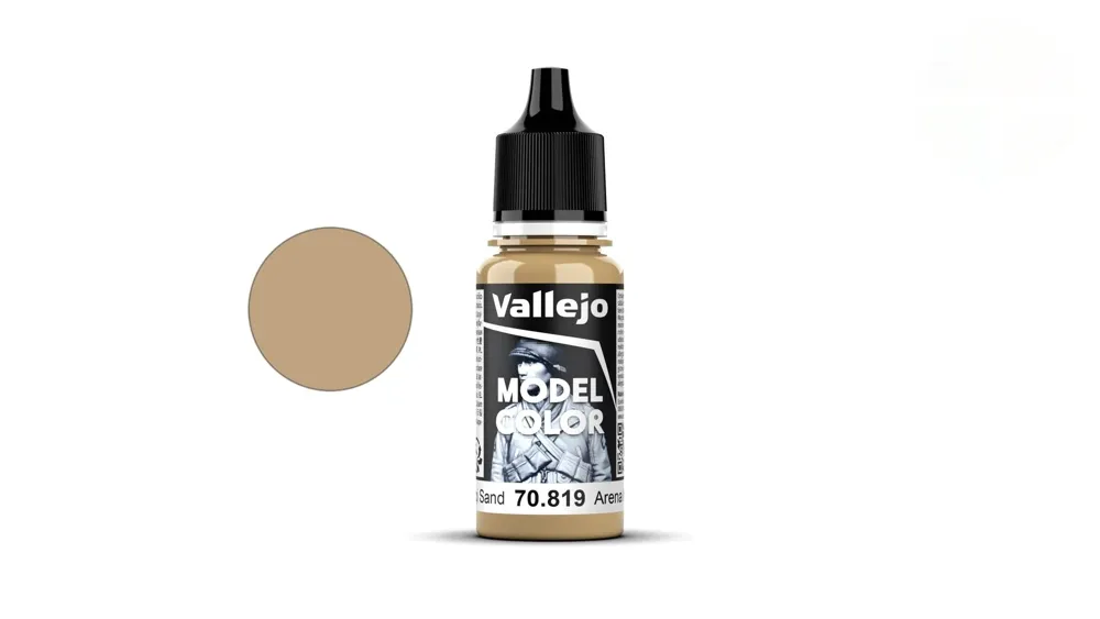 Lahvička akrylové barvy Vallejo Model Color 70819 irácká písková matná, 18 ml
