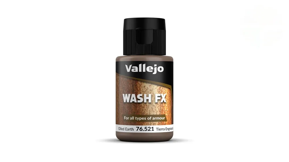 Lahvička akrylového washe Vallejo Wash FX 76521 olejová zemina 35 ml