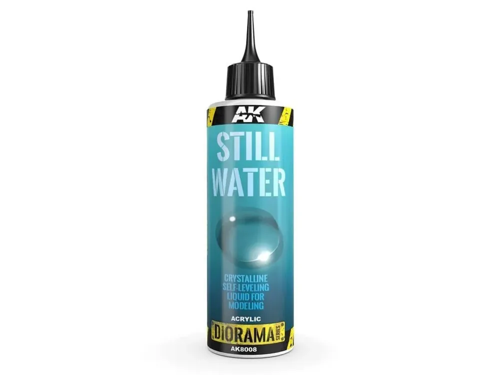 Nádoba s akrylovou hmotou AK Interactive AK8008 Still Water 250 ml na vodní hladinu