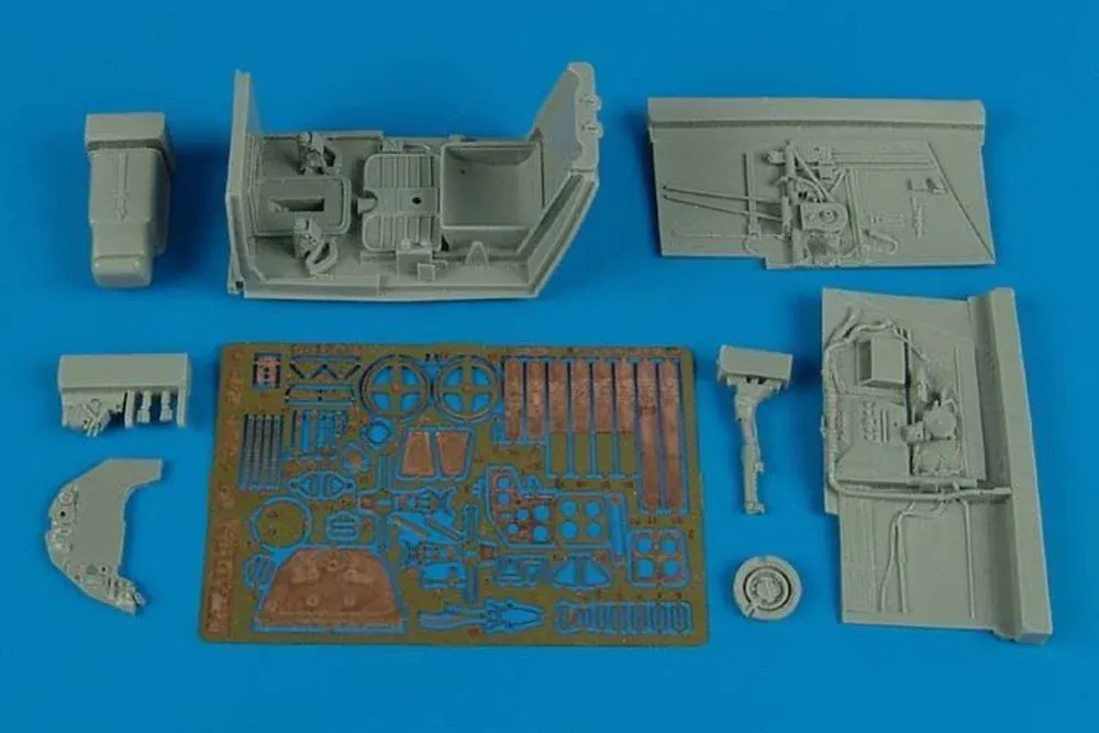 Aires 2144 kokpit pro Bf 109F-2/F-4 v měřítku 1/32 pro stavebnici Trumpeter