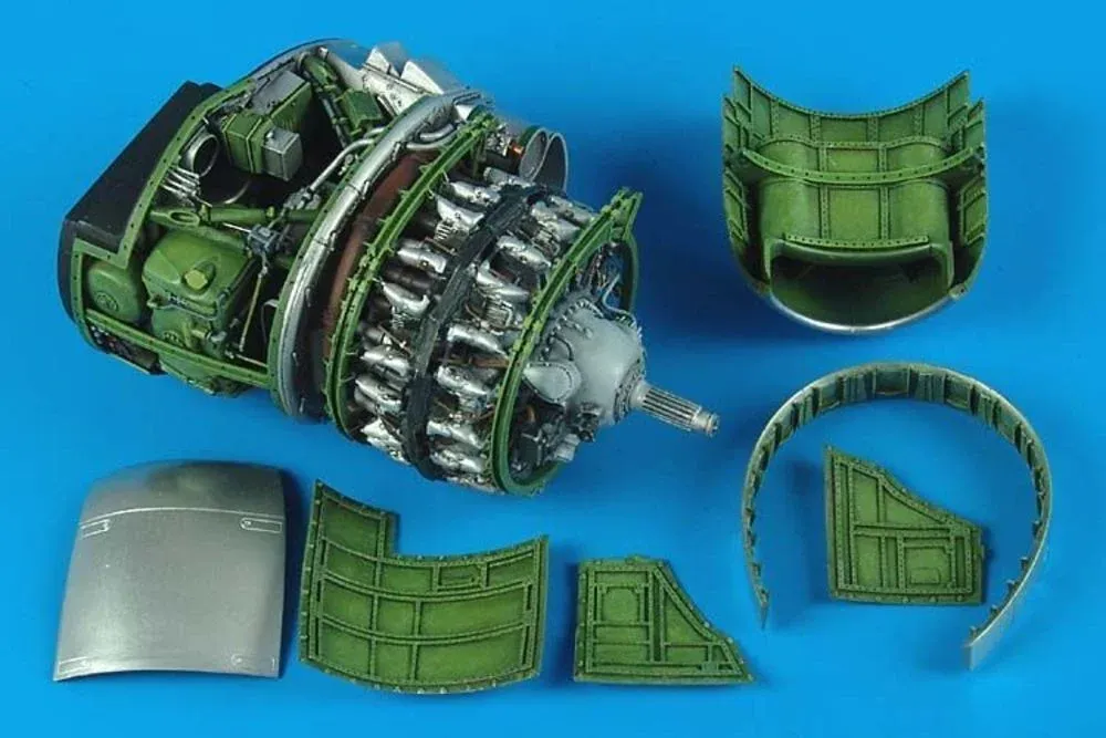 Resinová motorová sada Aires 2167 pro P-47D Thunderbolt 1/32 Hasegawa