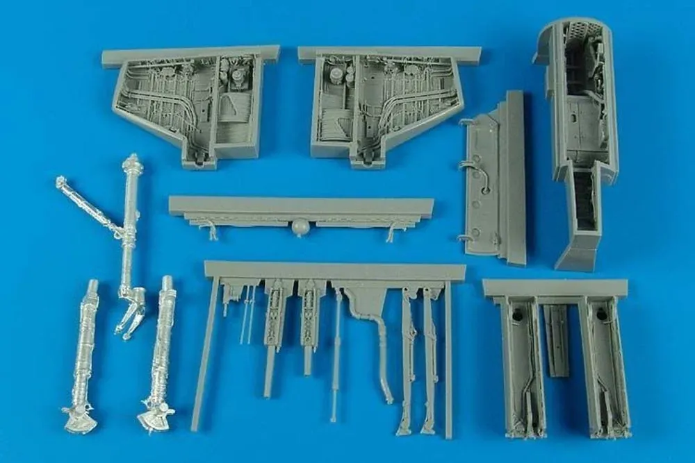 Resinová detailní sada Aires 2172 podvozkové a zbraňové šachty A-4E/F Skyhawk 1/32