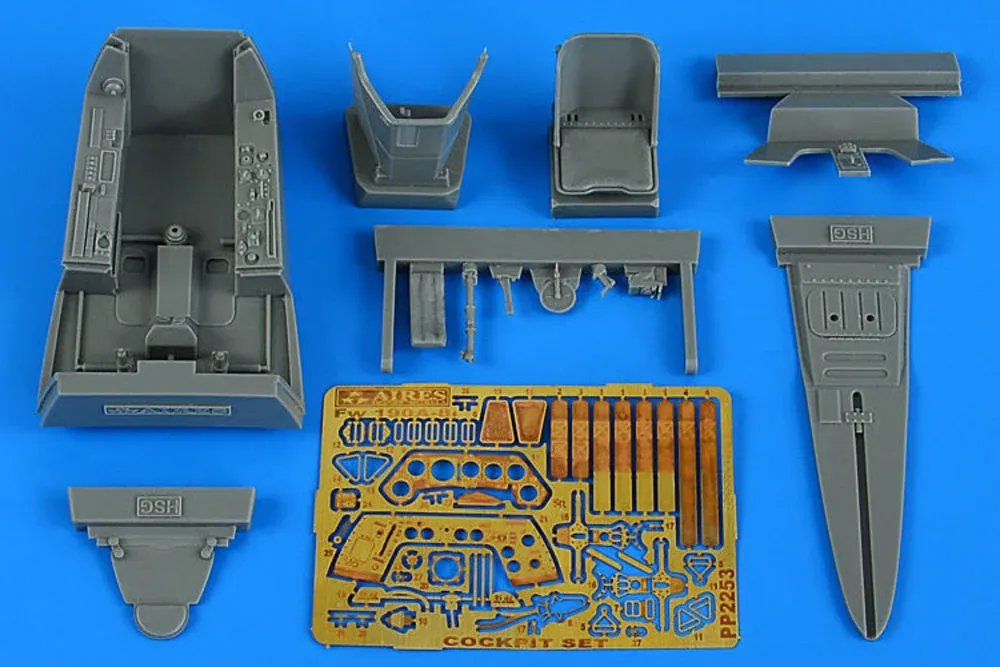 Resinový set kokpitu Aires 2253 Fw 190A-8 v měřítku 1/32 pro stavebnici Hasegawa