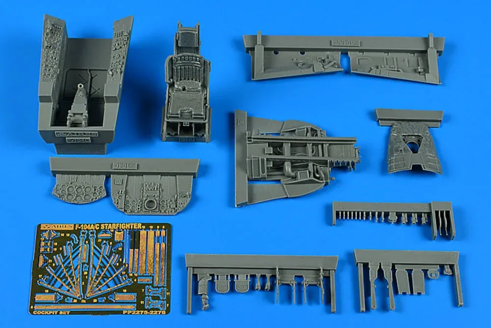 Resinový set kokpitu Aires 2275 F-104C Starfighter v měřítku 1/32 pro stavebnici Italeri
