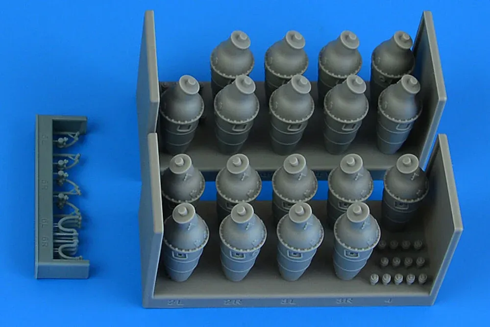 Resinové spalovací komory Aires 2293 pro Gloster Meteor F.8/FR.9 v měřítku 1/32