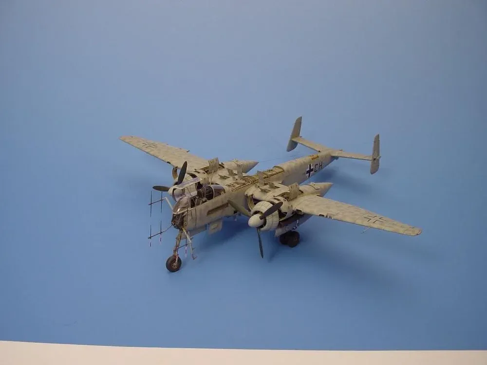 Resinová detailní sada Aires 4042 pro He 219A-7 Uhu 1/48 ke stavebnici Tamiya