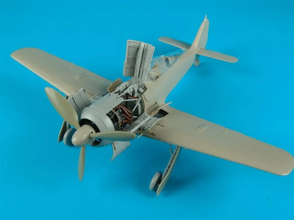 Resinová sada Aires 4315 Fw 190A-8 motor set v měřítku 1/48 pro stavebnici Eduard