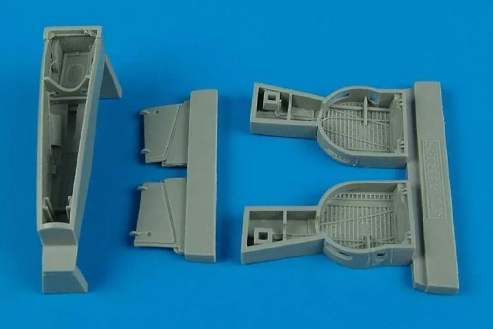 Resinové podvozkové šachty Aires 4420 pro P-39 Airacobra v měřítku 1/48 (Hasegawa)