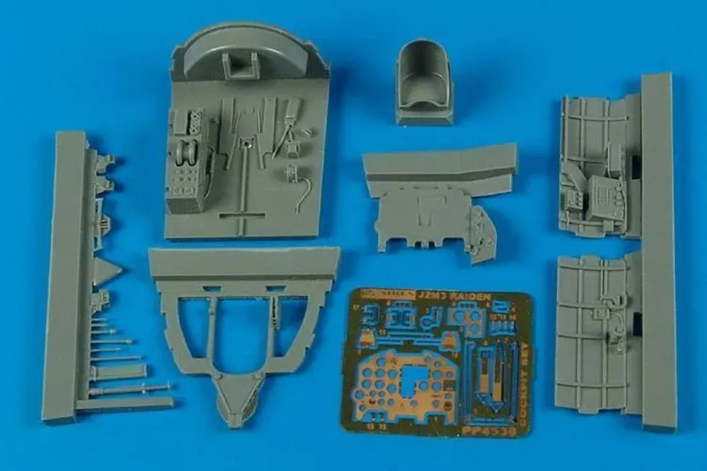 Resinová kokpitová sada Aires 4538 pro model J2M3 Raiden v měřítku 1/48