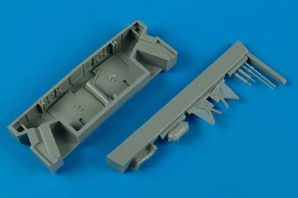 Sada podvozkových šachet Aires 4542 pro Hawker Hurricane 1/48, doplněk ke stavebnici Italeri