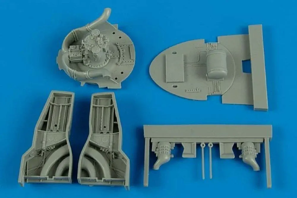 Resinová sada Aires 4574 podvozkové šachty F8F-1 Bearcat v měřítku 1/48