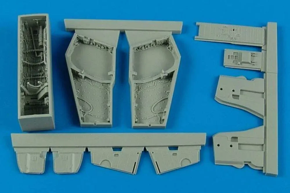 Resinová sada Aires 4579 podvozkové šachty F-4B/N Phantom II v měřítku 1/48 pro Academy