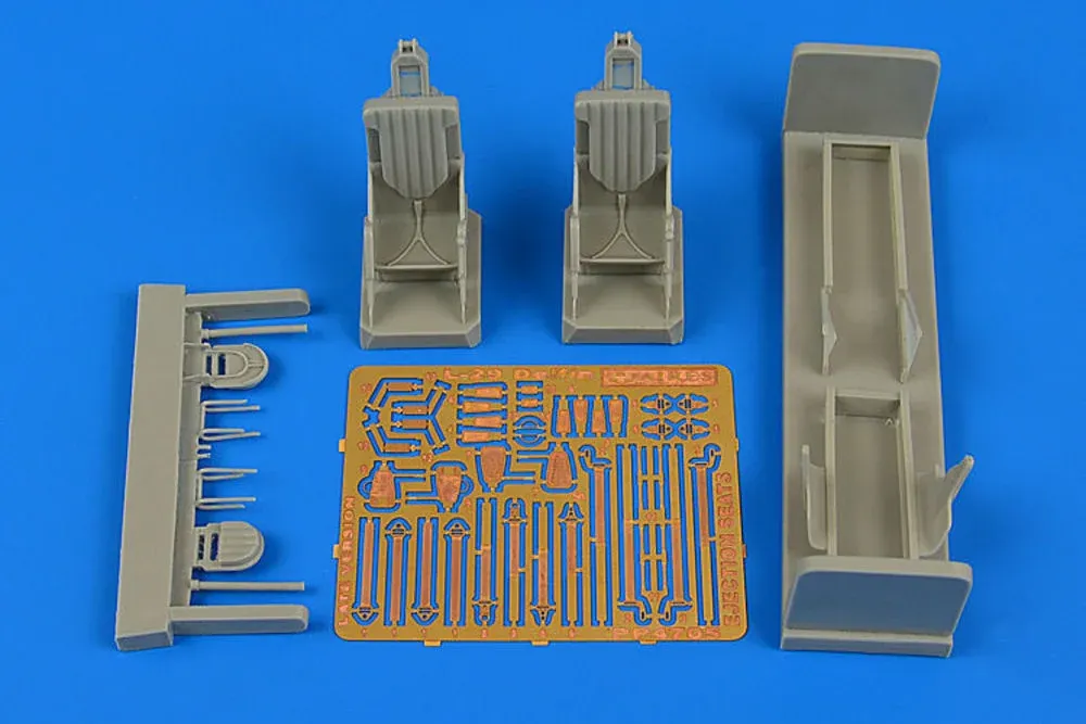 Resinové vystřelovací sedačky Aires 4705 pro L-29 Delfín pozdní verze v měřítku 1/48