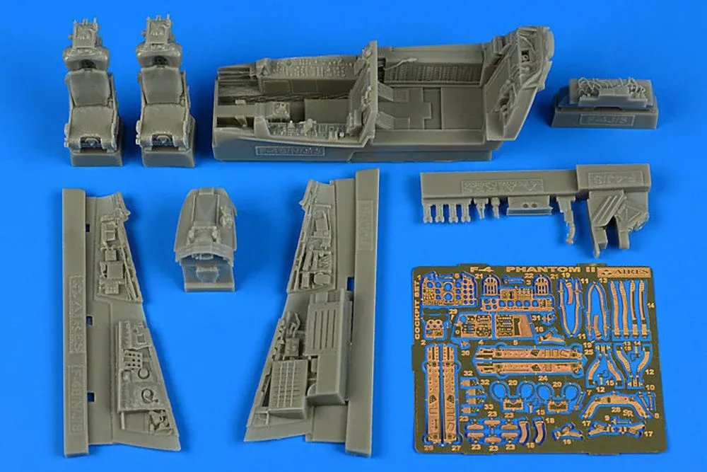 Kokpitová sada Aires 4767 pro F-4S Phantom II v měřítku 1/48 (Zoukei-Mura)
