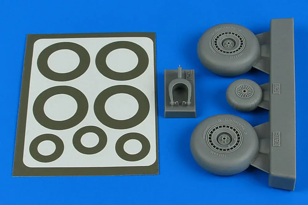 Resinová kola a masky pro lakování Aires 4806 Do 217N 1/48 pro stavebnici ICM