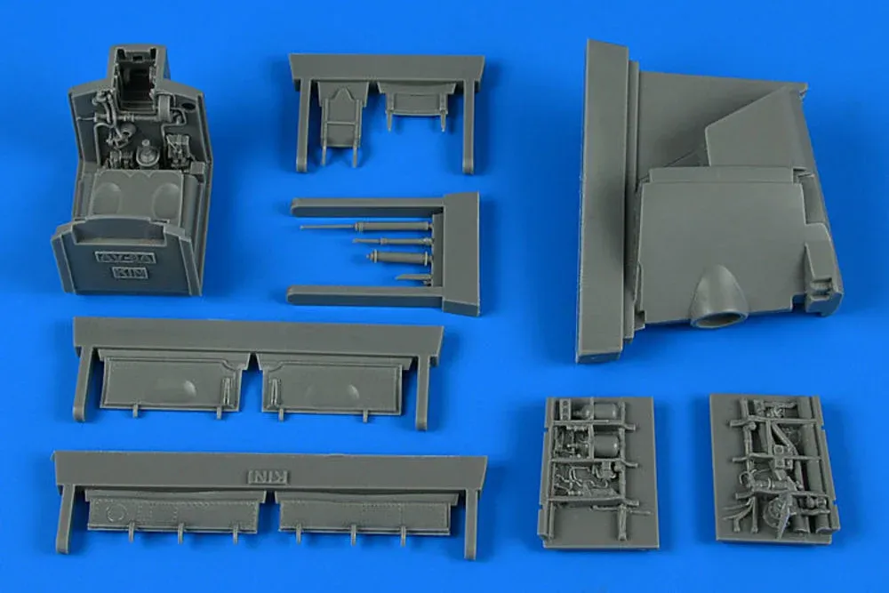 Resinová sada Aires 4851 podvozkové šachty Harrier AV-8A 1/48 pro stavebnici Kinetic