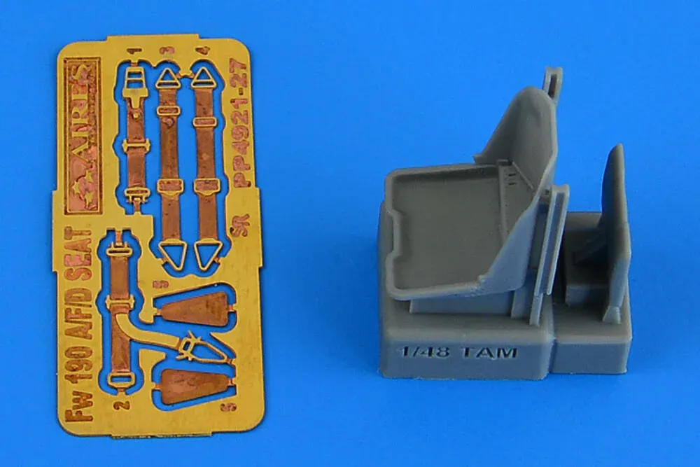 Resinové sedadlo pilota Aires 4927 pro Fw 190A/F/D 1/48 ke stavebnicím Tamiya