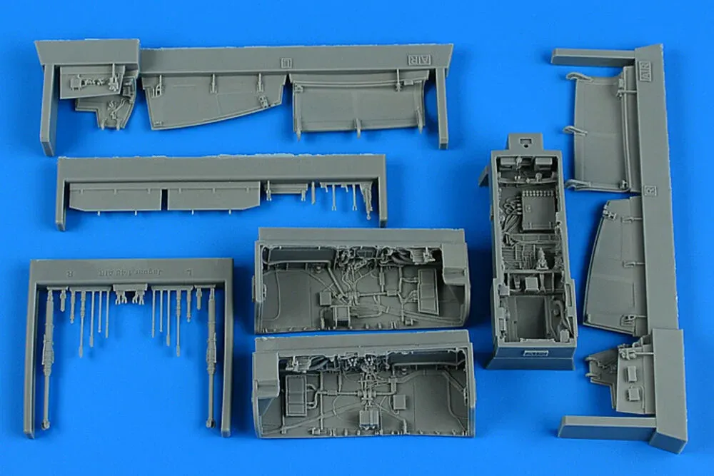 Resinový set Aires 4934 podvozkové šachty Sepecat Jaguar GR.1/GR.1a v měřítku 1/48