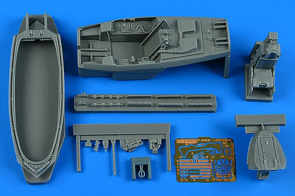 Resinový kokpit set Aires 4942 pro F-22A Raptor v měřítku 1/48