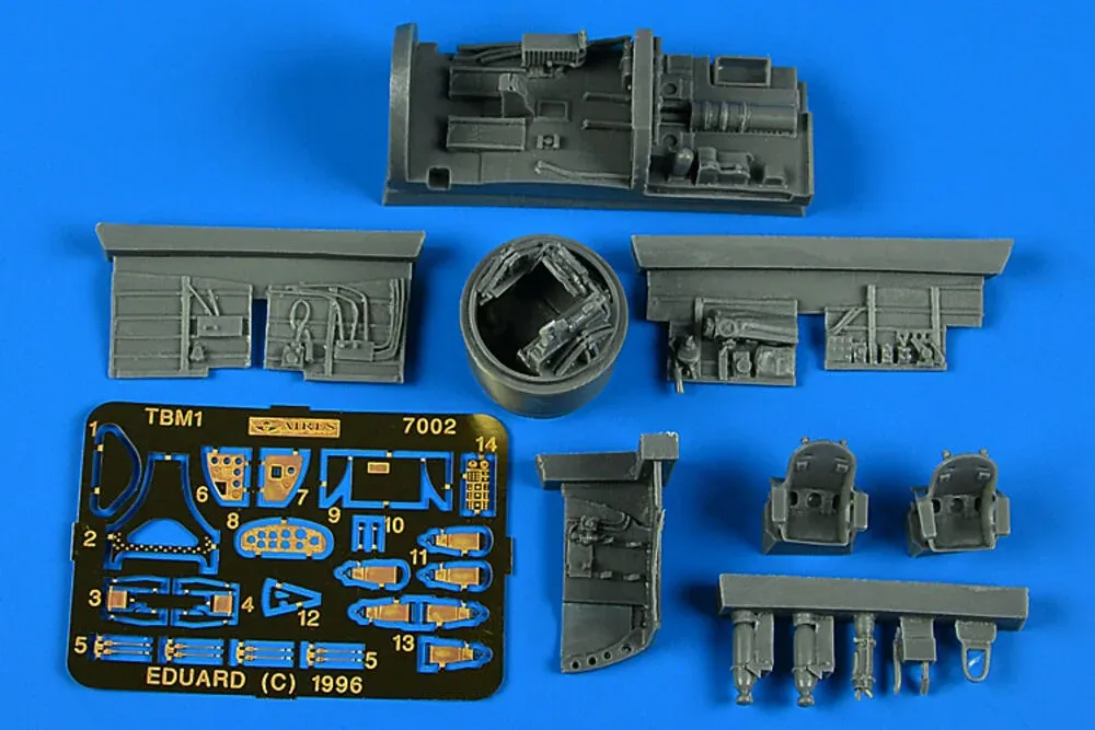 Resinová kokpitová sada Aires 7002 pro TBM Avenger v měřítku 1/72