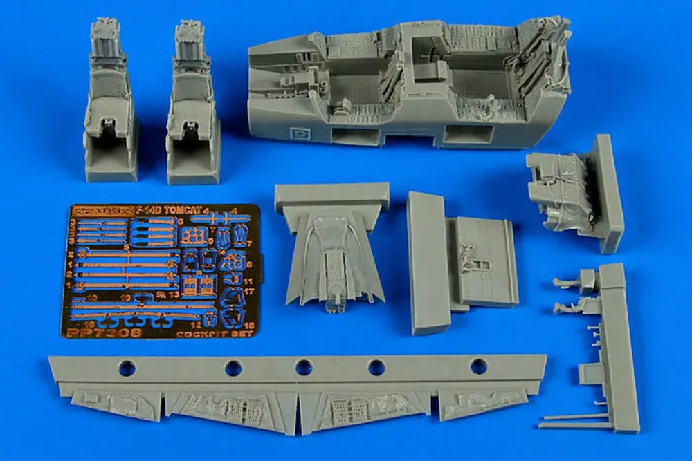 Resinová kokpitová sada Aires 7308 pro F-14D Super Tomcat v měřítku 1/72