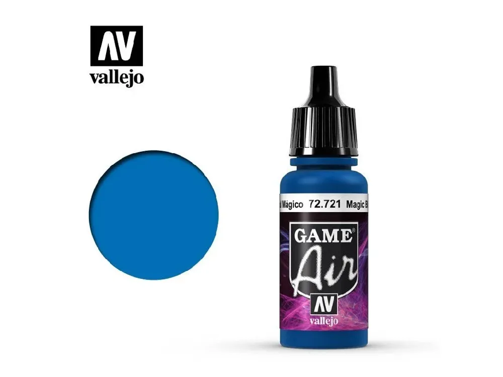 Lahvička akrylové barvy Vallejo Game Air 72721 magická modrá 17 ml pro airbrush