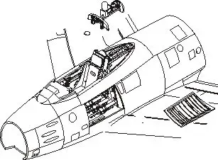 Resinová interiérová sada CMK 7112 F-86F Sabre 1/72 pro stavebnici Academy
