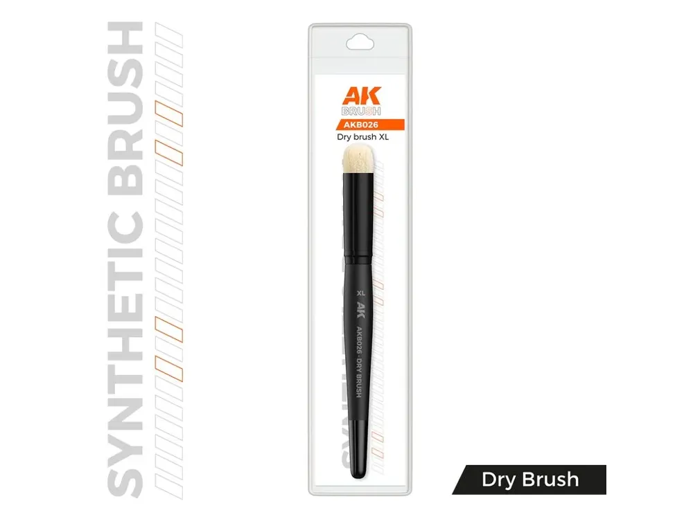 Syntetický modelářský štětec AK Interactive AKB026 Synthetic Dry Brush XL