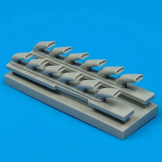 Resinová sada Quickboost QB32010 výfuky Bf 109G-6 v měřítku 1/32 pro stavebnici Hasegawa