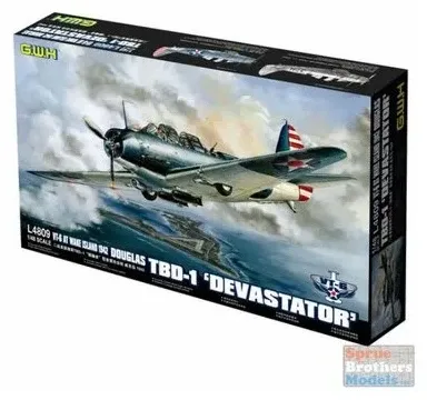 Krabice stavebnice Great Wall Hobby L4809 Douglas TBD-1 Devastator VT-6 v měřítku 1/48