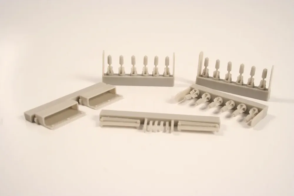 Resinová sada CMK 4319 německé letecké pumy a příslušenství 1. světové války v měřítku 1/48