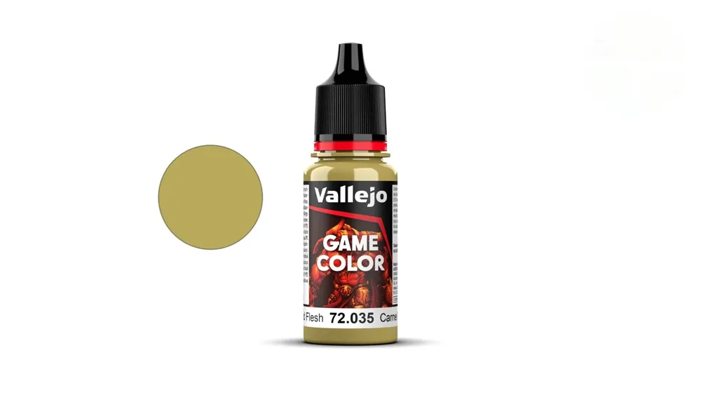 Lahvička akrylové barvy Vallejo Game Color 72035 mrtvolná kůže Dead Flesh 18 ml