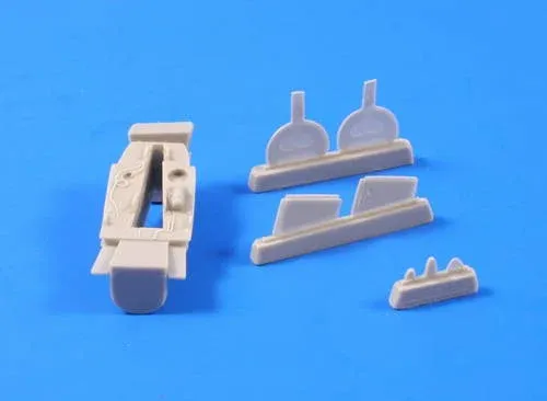 Resinová sada CMK 4278 1/48 – příďová šachta a kryty podvozku P-39 Airacobra pro Hasegawa