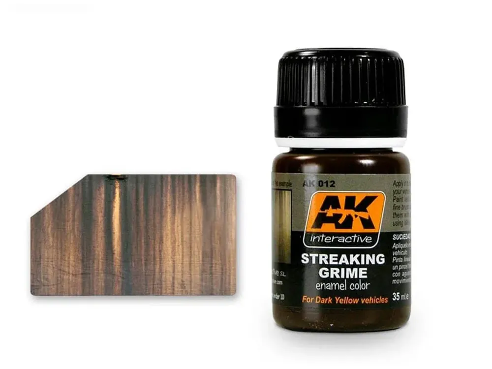 Lahvička emailového efektu AK Interactive AK012 Streaking Grime 35 ml
