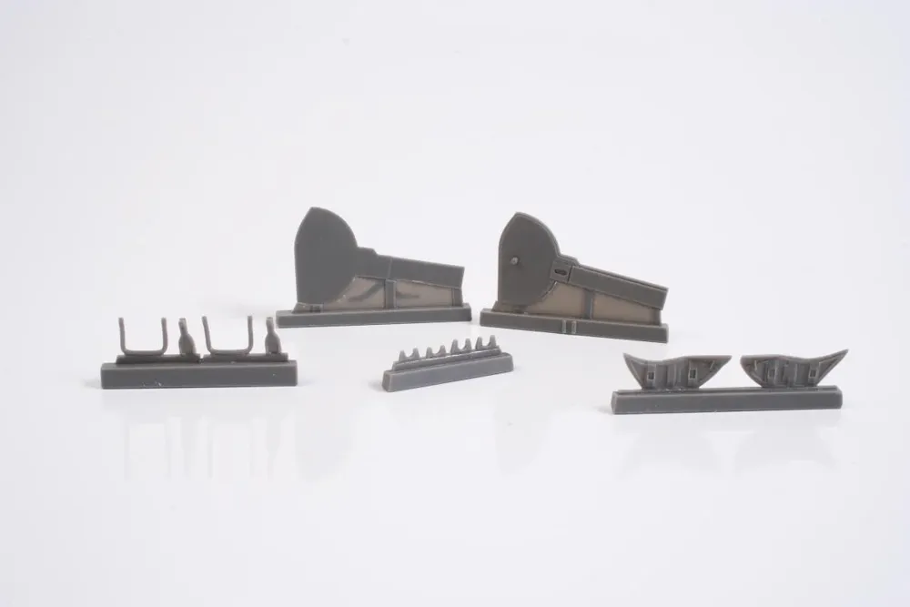 Resinová korekční sada CMK 5120 A6M5c Zero 1/32 – podvozková dvířka pro model Hasegawa