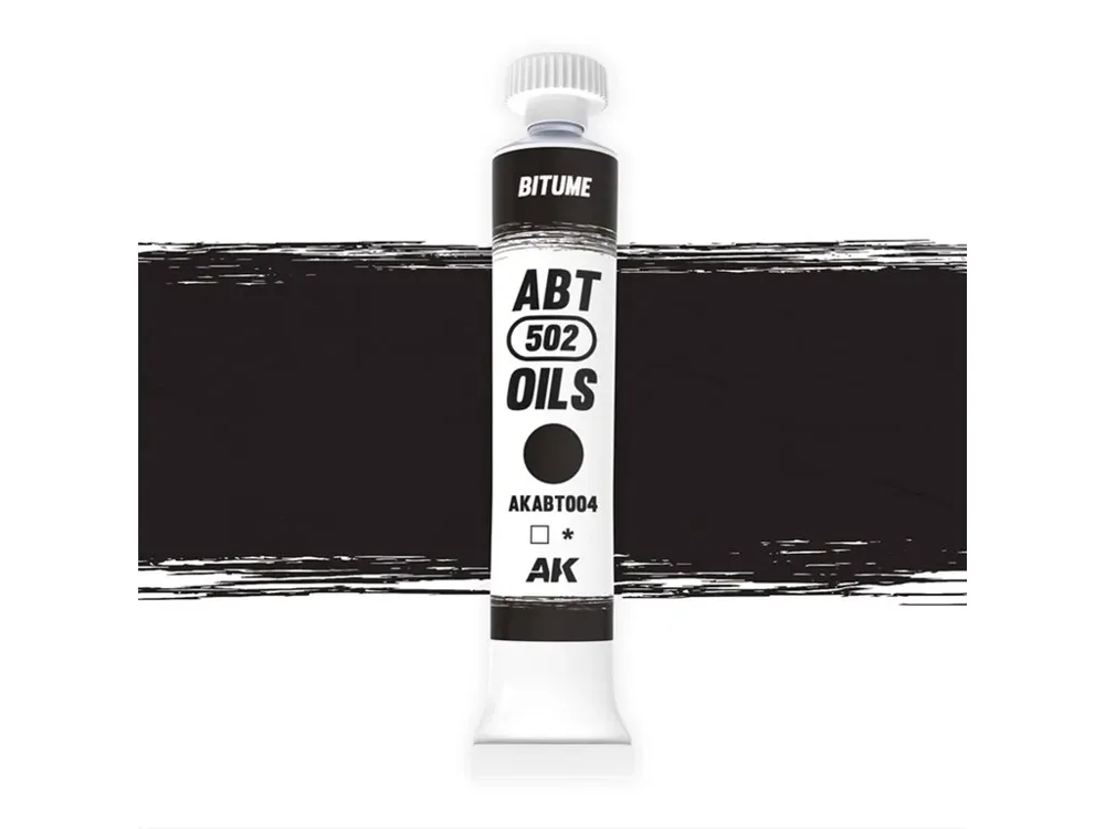 Tuba olejové barvy AK Interactive Oil Paints AKABT004 bitumen 20 ml