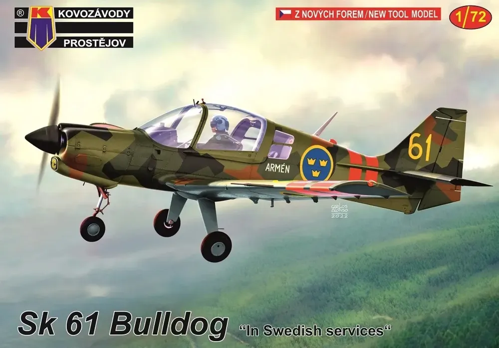 Krabice stavebnice Kovozávody Prostějov KPM0300 Sk 61 Bulldog v měřítku 1/72