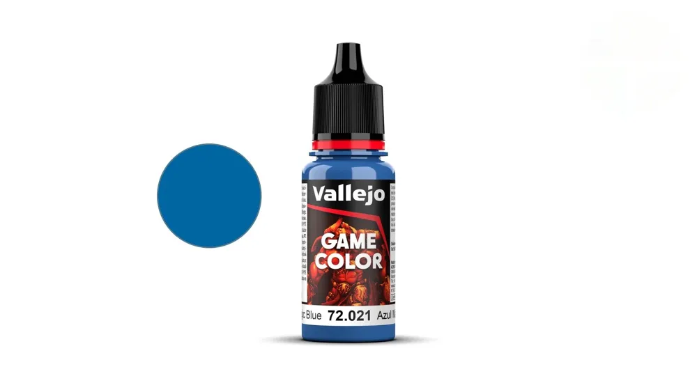 Lahvička akrylové barvy Vallejo Game Color 72021 Magic Blue 18 ml s kapátkem