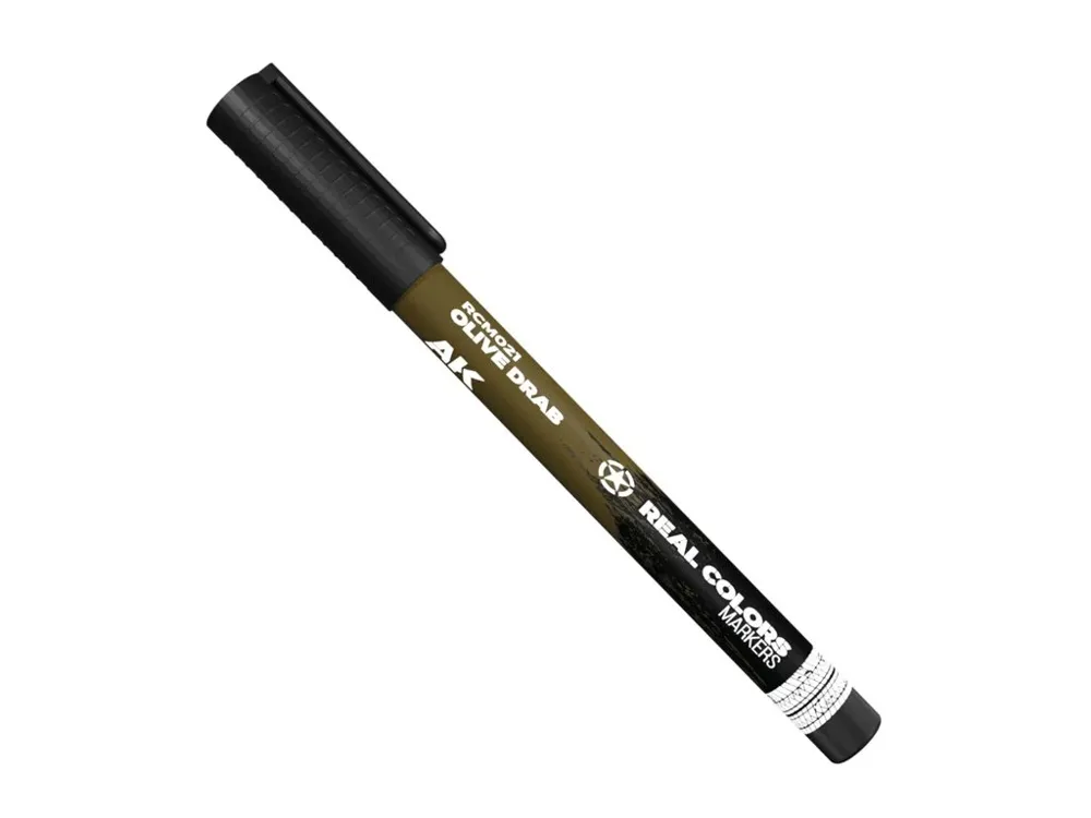 Popisovač AK Interactive RC Markers RCM021 olivově zelená Olive Drab, 1 ks