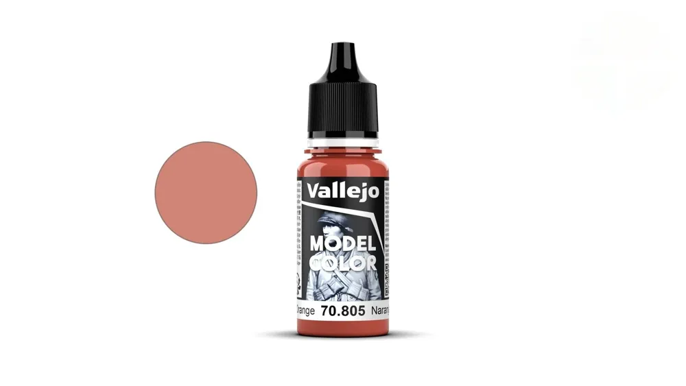 Lahvička akrylové barvy Vallejo Model Color 70805 německá oranžová matná 18 ml
