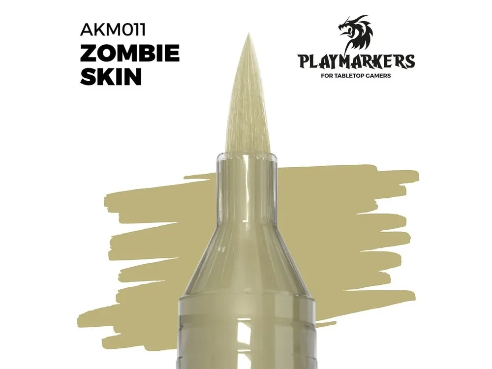 Akrylový fix AK Interactive Playmarker AKM011 zombie kůže se štětcovým hrotem