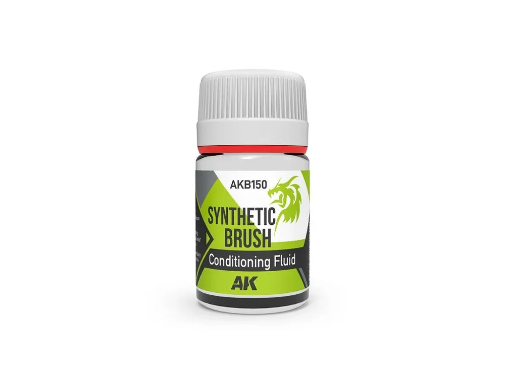 Lahvička AK Interactive AKB150 Synthetic Brush Condition Fluid 35 ml, kondicionér na syntetické štětce